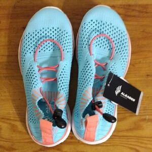 ALADER Kids Water Shoes - Aqua and Coral